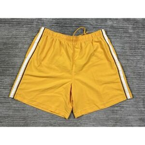 Saddlebred Sports Swimming‎ Bottoms Trunks Mens XL Yellow Mesh Lined